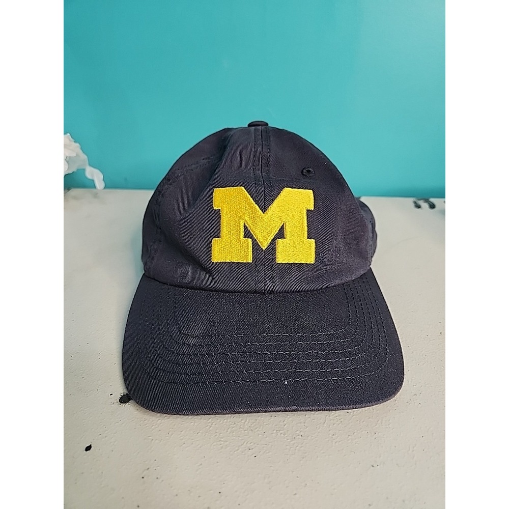 Top Of The World Michigan Wolverines "M" Cap‎ Hat Strap Back Navy Blue